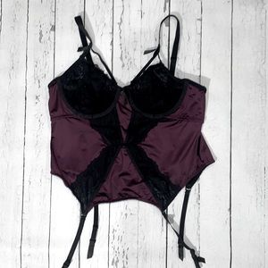 Torrid Satin and Lace Bustier